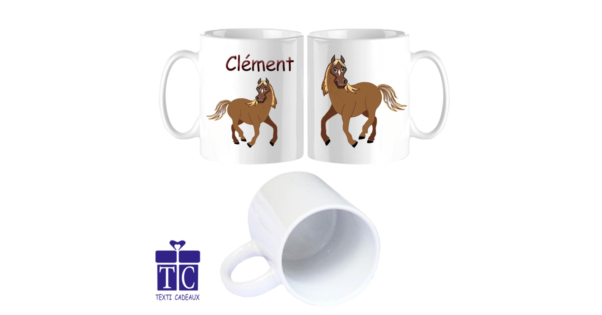 Mug Cheval Personnaliser Texti Cadeaux